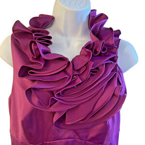 JS Collections Purple Ruffle Blouse